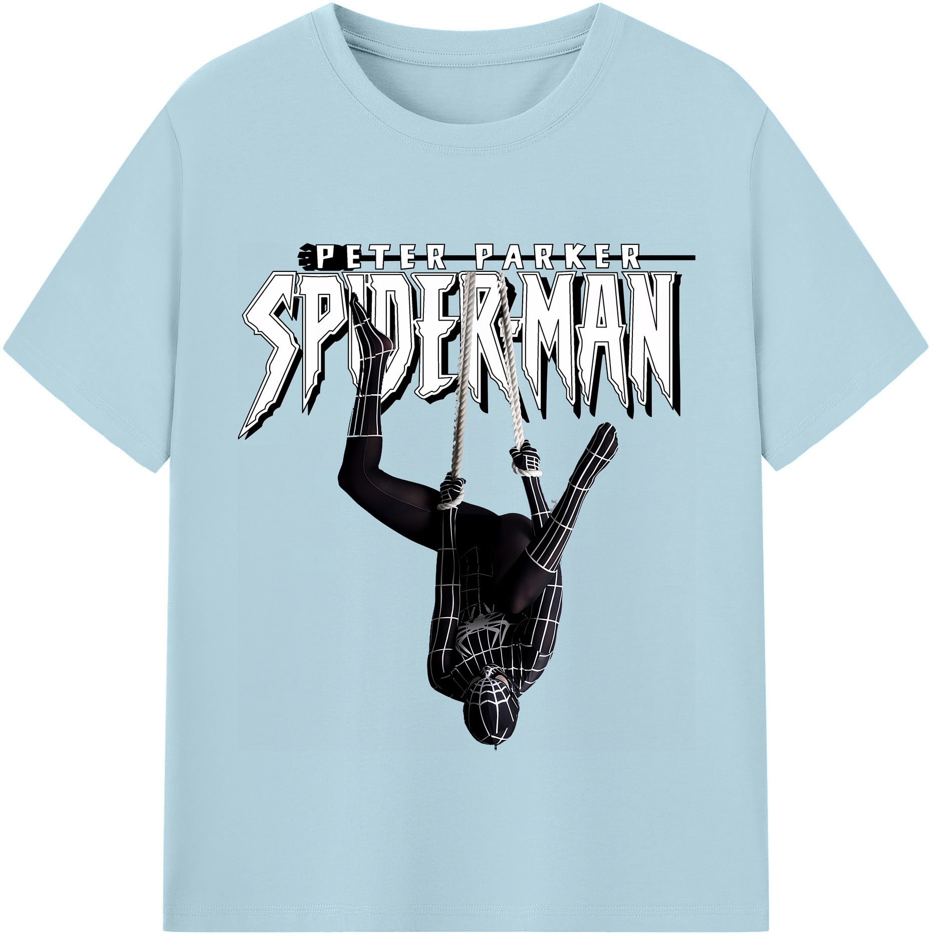（画像用） Spider Man スパイダーマン 綿100％半袖Tシャツ（フロントプリント）